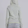 Hoodie met neonstippen