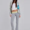 Cassia kanten jersey bootcut-broek