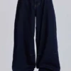 Indigo Colossus baggy jeans met lage taille