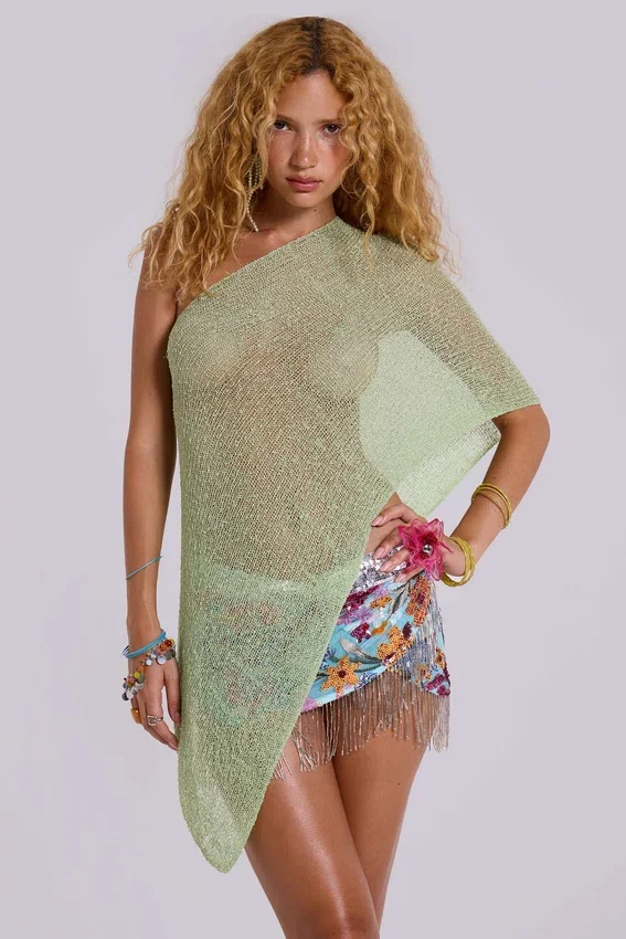 Infinity multiway-cape in kiwi