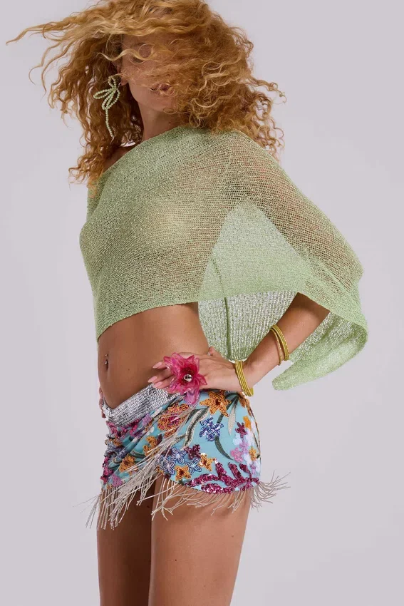 Flora multiway rok met versieringen