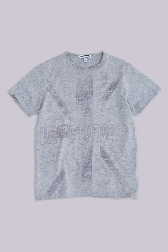 Integrity grijs gemêleerd T-shirt