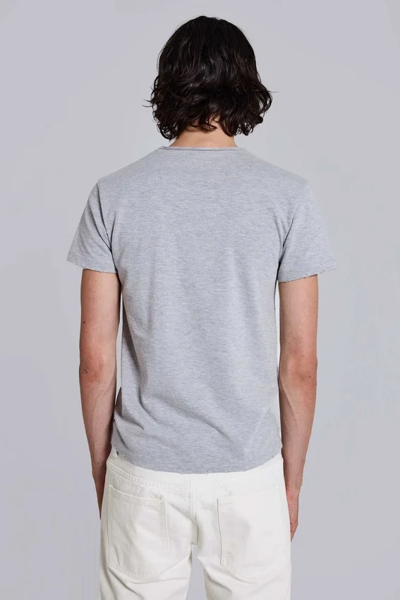 Integrity grijs gemêleerd T-shirt