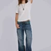 Italy Muse-jeans met rechte pijpen