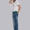 Italy Muse-jeans met rechte pijpen