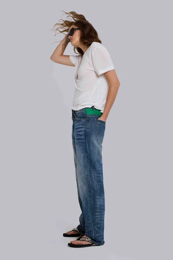 Italy Muse-jeans met rechte pijpen