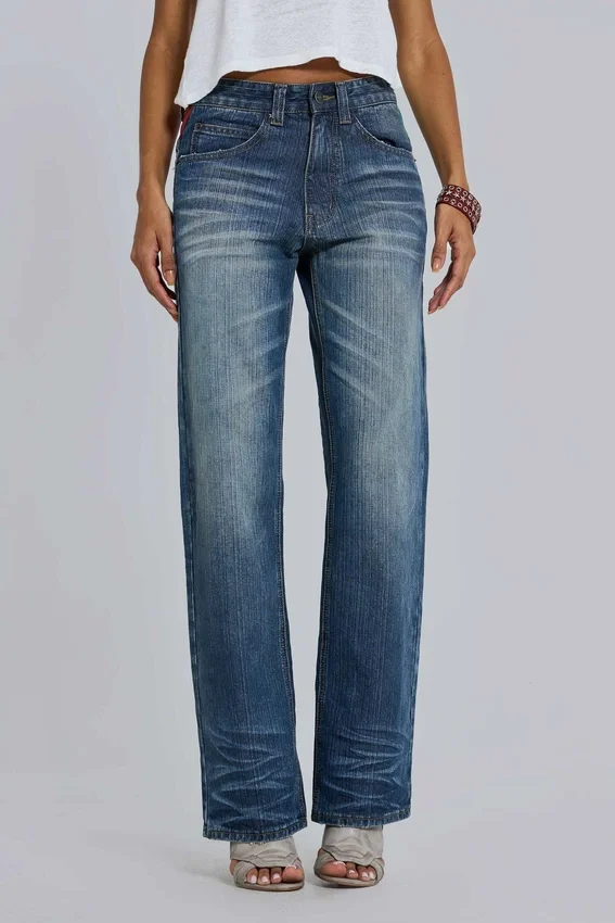 Italy Muse-jeans met rechte pijpen