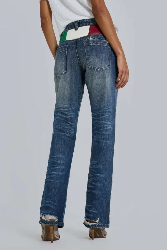 Italy Muse-jeans met rechte pijpen