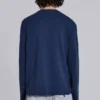 Kasper Digi Waffle marineblauw T-shirt