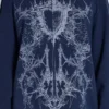 Kasper Digi Waffle marineblauw T-shirt
