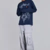 Grijze Decoy-cargobroek met gewassen look