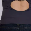 Kayla haltertop in leisteen