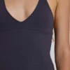 Kayla haltertop in leisteen