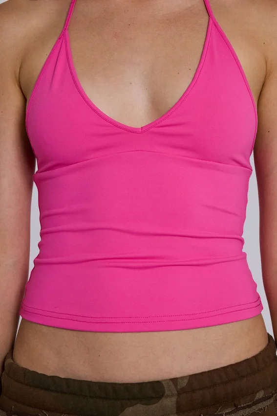 Kayla haltertop in roze