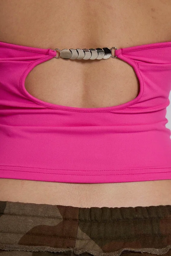 Kayla haltertop in roze