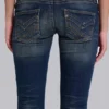 Kelsey skinny bootcut-Jeans met lage taille in donkere wassing