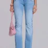 Kelsey skinny bootcut-Jeans met lage taille in lichte wassing