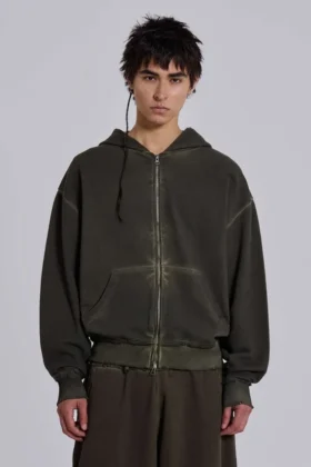 Khaki oversized Monster Hoodie