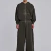 Khaki oversized Monster Hoodie