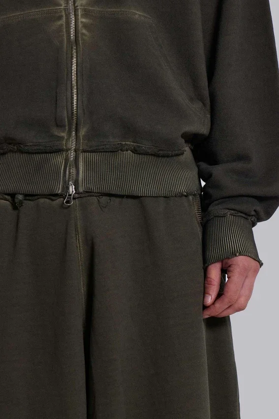 Khaki oversized Monster Hoodie
