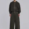 Khaki oversized Monster Hoodie