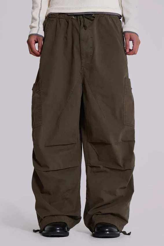 Khaki Parachute Cargo-broek