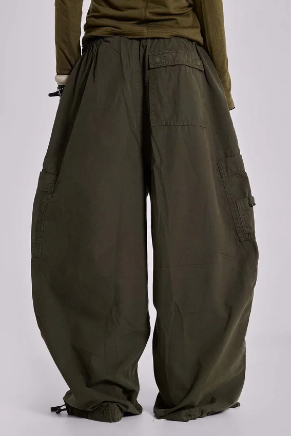 Khaki Parachute Cargo-broek