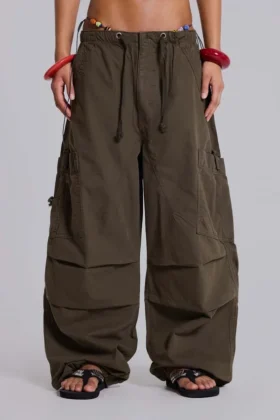 Khaki Parachute Cargo-broek