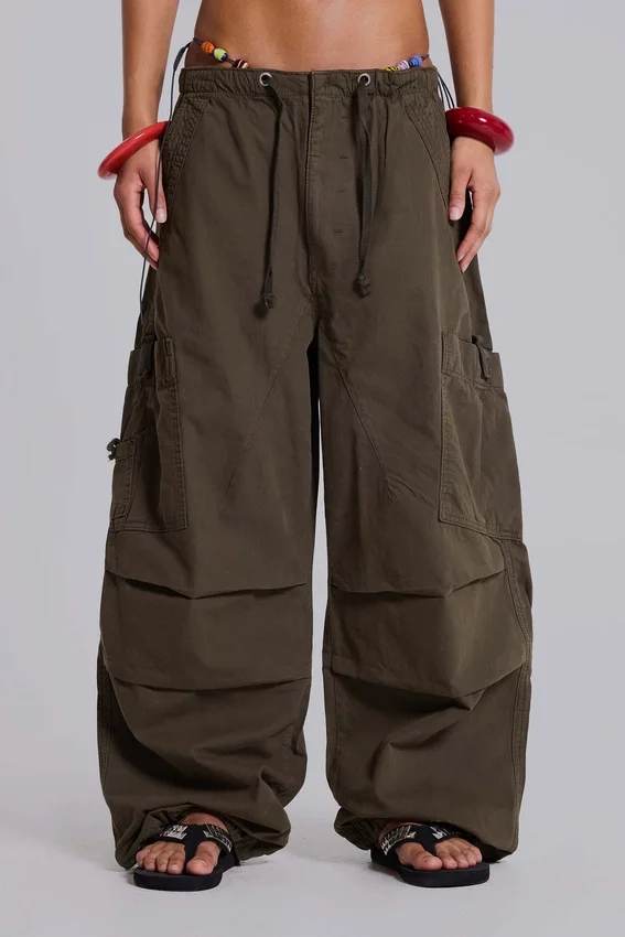 Khaki Parachute Cargo-broek