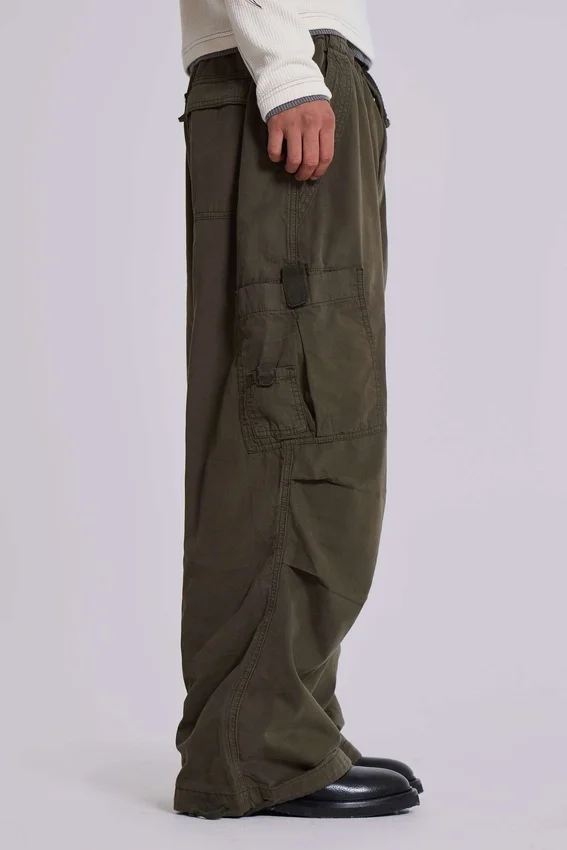 Khaki Parachute Cargo-broek