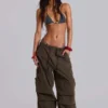 Khaki Parachute Cargo-broek