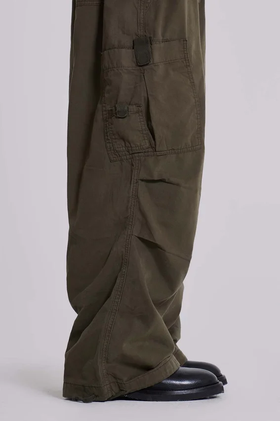 Khaki Parachute Cargo-broek
