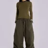Khaki Parachute Cargo-broek