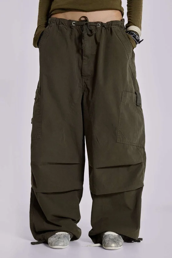 Khaki Parachute Cargo-broek
