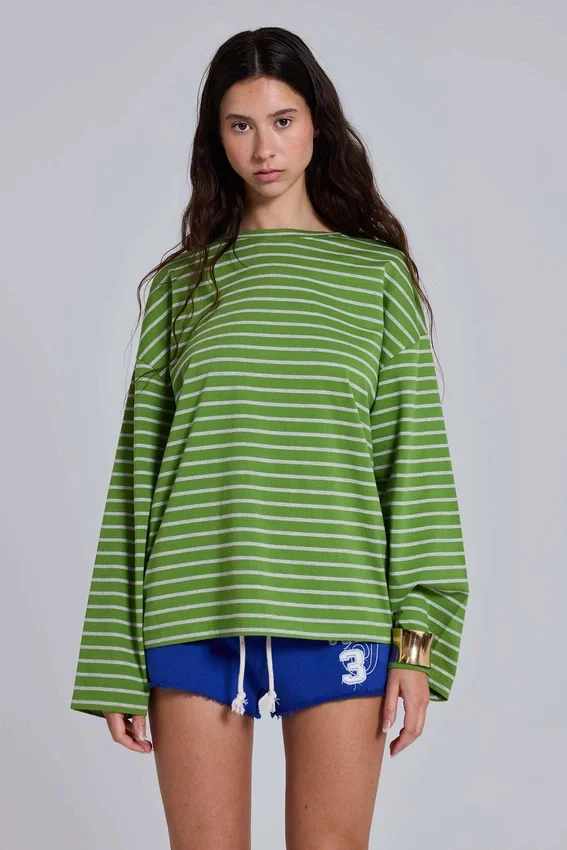 Klyne gestreept shirt met lange mouwen