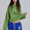 Cleo mini-joggershort in blauw