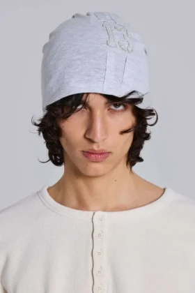 League grijze gemêleerde beanie