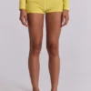 Lemon velours minishort