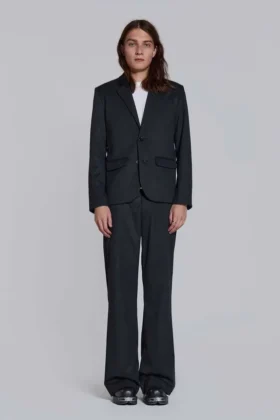 Libertine slim fit blazer met krijtstreep