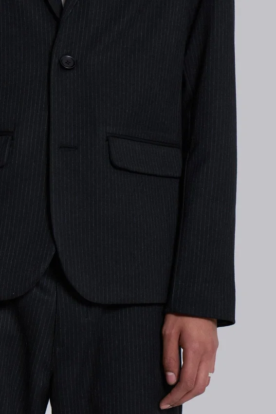 Libertine slim fit blazer met krijtstreep