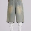 Lichtgewassen jumbo-jeansshorts