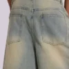 Lichtgewassen jumbo-jeansshorts
