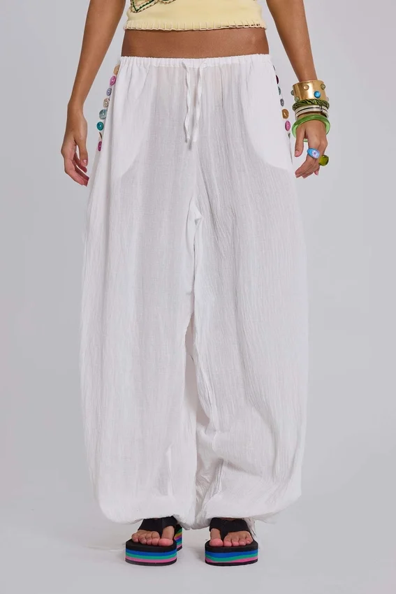 Livara ballonbroek met knopen