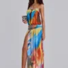 Livia bandeau maxi-jurk
