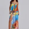 Livia bandeau maxi-jurk