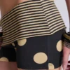 Lola mini-short met stippen en omgeslagen tailleband