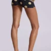 Lola mini-short met stippen en omgeslagen tailleband