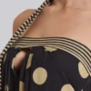 Lola strapless mini-jurk met stippen en strepen
