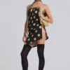 Lola strapless mini-jurk met stippen en strepen