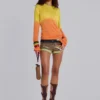 Lumir gebreide top met ombre-effect en lange mouwen
